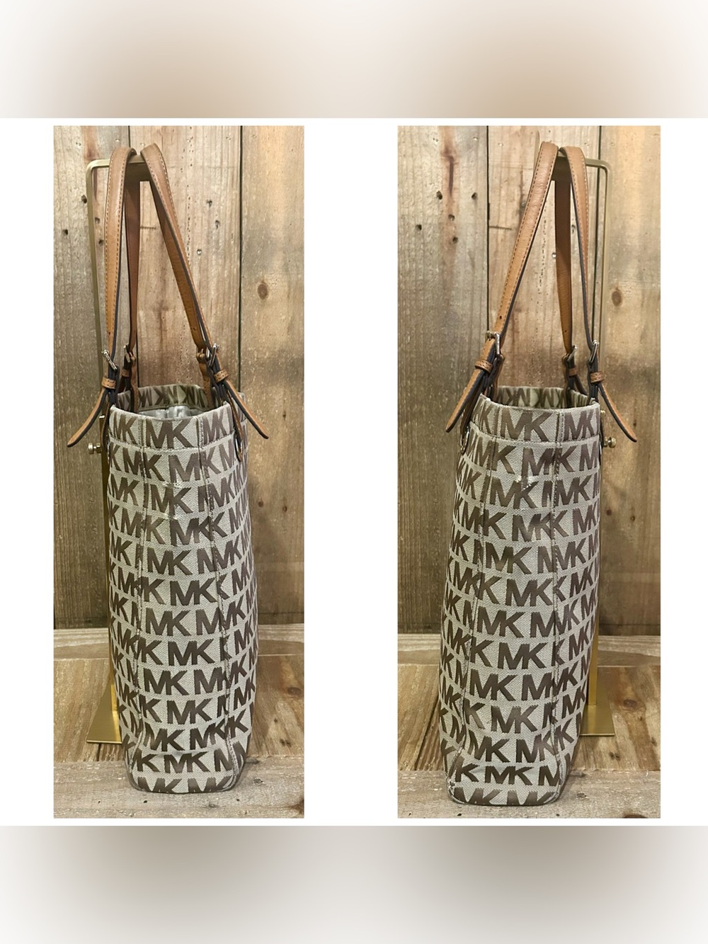 Michael Kors. 4 Piece Set: Jet Set Tote with Free Watch, Dust Bag & Scarf. - Picture 5 of 16